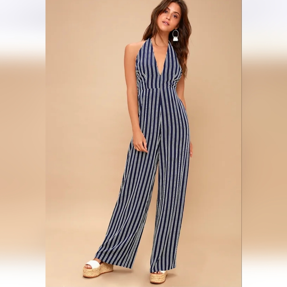BB Dakota By Steve Madden Halter Jumpsuit "All The Way Up"